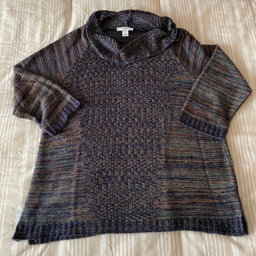 Women’s CJ Banks size 1X Cowl neck lightweight sweater